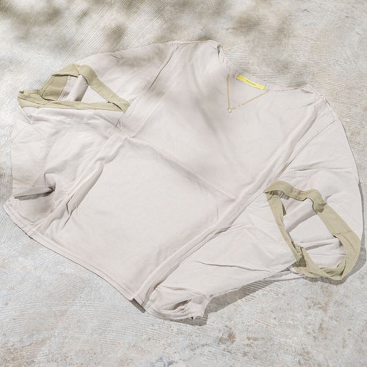 TT086 アクセサリーショールTee ベージュ
