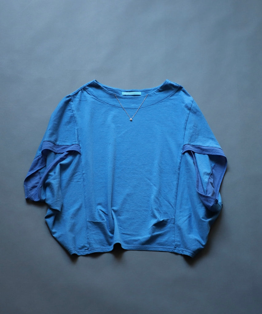 TT086 アクセサリーショールTee ブルー