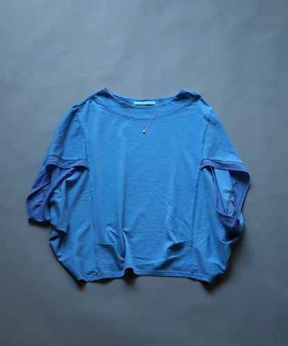 TT086 アクセサリーショールTee ブルー